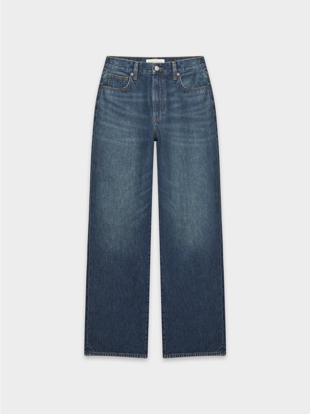 ARITZIA Denim Forum Farrah High Rise Wide Leg Jeans Be About Dark Bleu 28